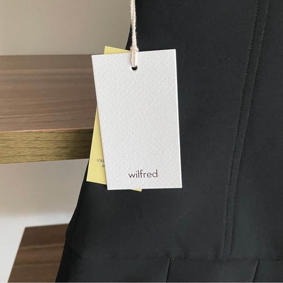 NWT Aritzia Wilfred Elegant Black Mini Dress, Size 6 - Picture 13 of 15